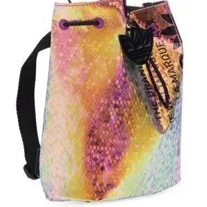 ADIDAS Luxe Iridescent Snakeskin Drawstring Mini Bucket Backpack adidas | Bags | Adidas Luxe Iridescent Snakeskin Drawstring  main image 2